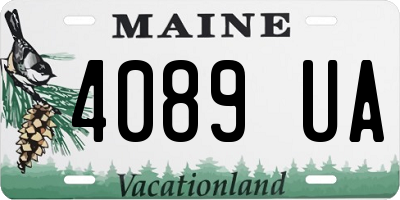 ME license plate 4089UA