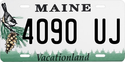 ME license plate 4090UJ