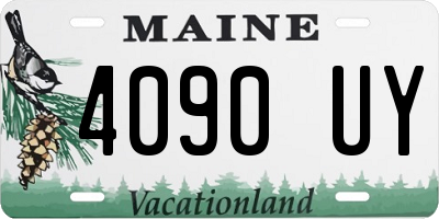 ME license plate 4090UY