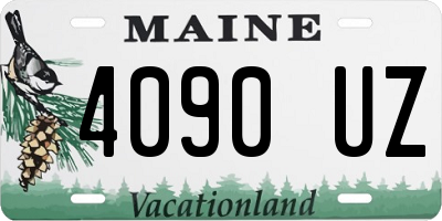 ME license plate 4090UZ