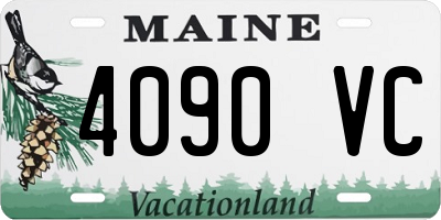 ME license plate 4090VC