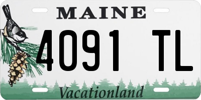 ME license plate 4091TL