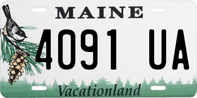 ME license plate 4091UA