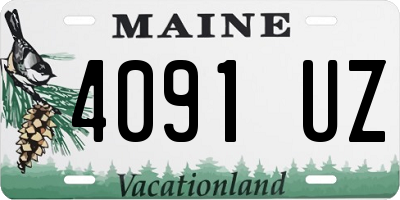 ME license plate 4091UZ