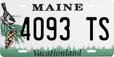 ME license plate 4093TS