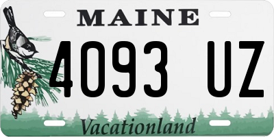 ME license plate 4093UZ