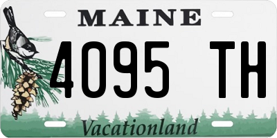 ME license plate 4095TH