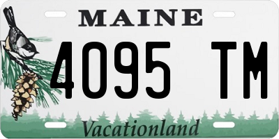 ME license plate 4095TM