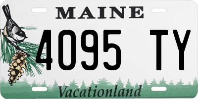 ME license plate 4095TY