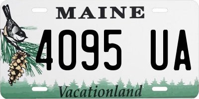 ME license plate 4095UA