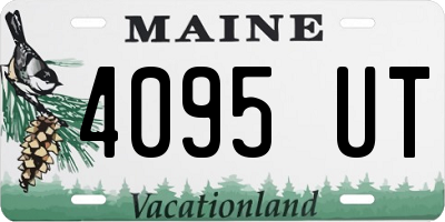 ME license plate 4095UT