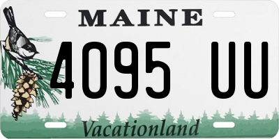 ME license plate 4095UU