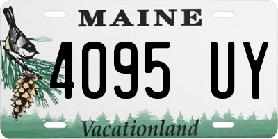 ME license plate 4095UY