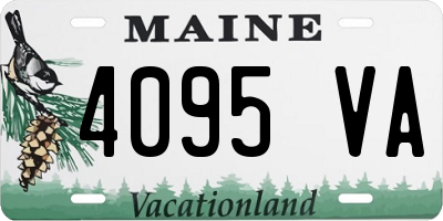 ME license plate 4095VA