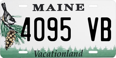 ME license plate 4095VB