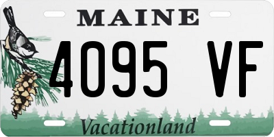 ME license plate 4095VF