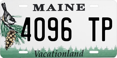 ME license plate 4096TP