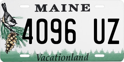 ME license plate 4096UZ