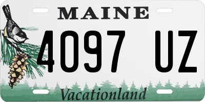 ME license plate 4097UZ