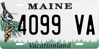 ME license plate 4099VA