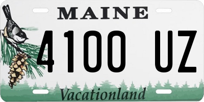 ME license plate 4100UZ
