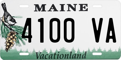 ME license plate 4100VA