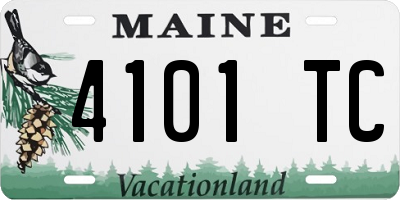 ME license plate 4101TC