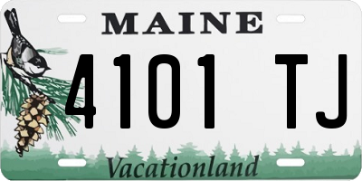 ME license plate 4101TJ