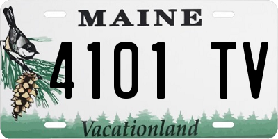 ME license plate 4101TV