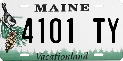 ME license plate 4101TY