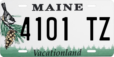ME license plate 4101TZ
