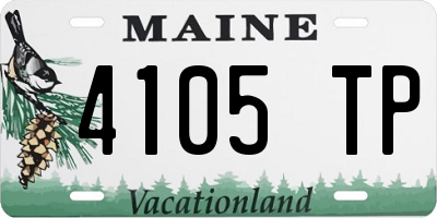 ME license plate 4105TP