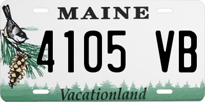ME license plate 4105VB