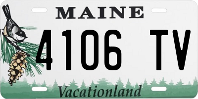 ME license plate 4106TV