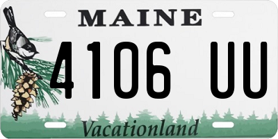 ME license plate 4106UU