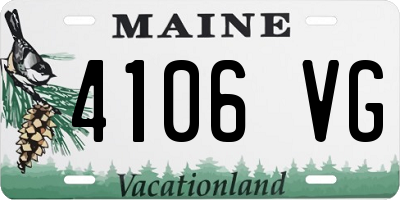 ME license plate 4106VG