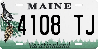 ME license plate 4108TJ