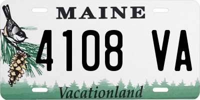 ME license plate 4108VA
