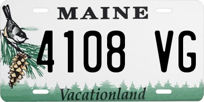 ME license plate 4108VG