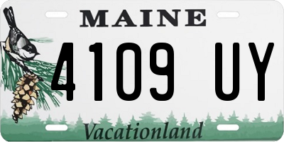 ME license plate 4109UY