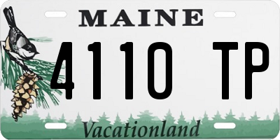 ME license plate 4110TP