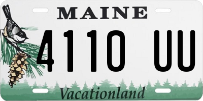 ME license plate 4110UU