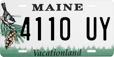 ME license plate 4110UY