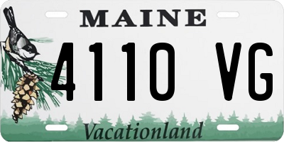 ME license plate 4110VG