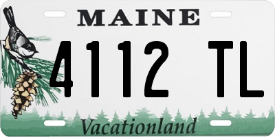 ME license plate 4112TL