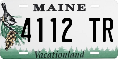 ME license plate 4112TR