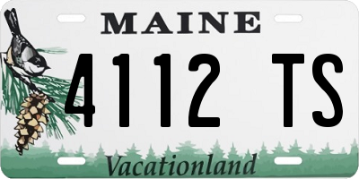 ME license plate 4112TS