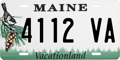 ME license plate 4112VA