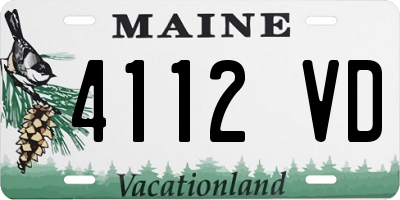 ME license plate 4112VD