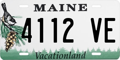 ME license plate 4112VE